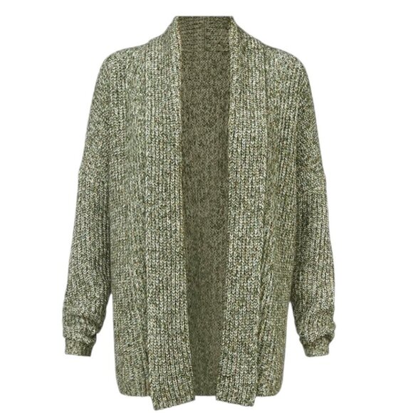 Cabi Womens Slouchy Travel Cardigan in Heathered Green Size M - Picture 1 of 9